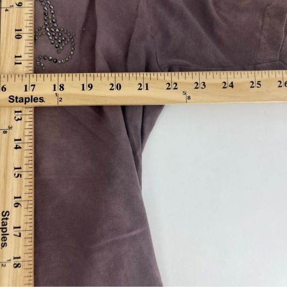 Vintage Rawyalty Shirt Mens XL Brown Y2K Cybergoth Crystal Affliction Punk‎ Glam - Picture 6 of 10